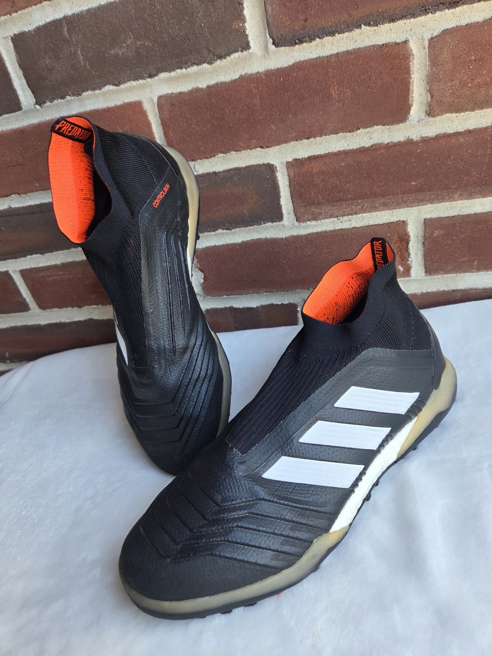 Adidas Predator Tango 18+ TF Men’s 8 Laceless Turf Soccer Shoes Black